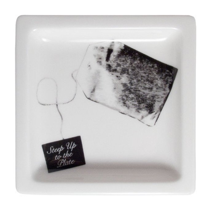 Fishs Eddy Steep Up to the Plate Teabag Rest