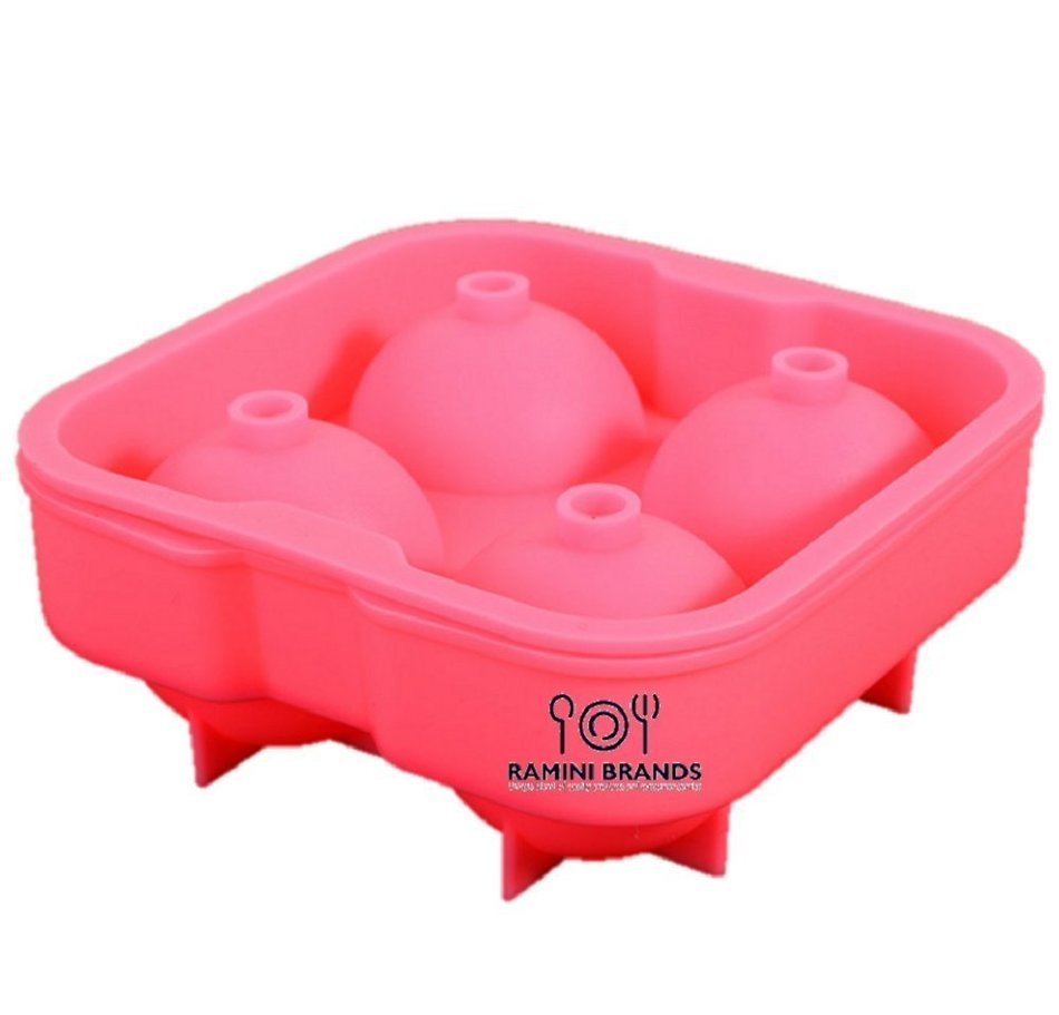 Ramini Brands Premium Whiskey Ice Ball Maker Mould Tray With Lid - Bonus Recipes - Jello Cake Pops Chocolate Candy...