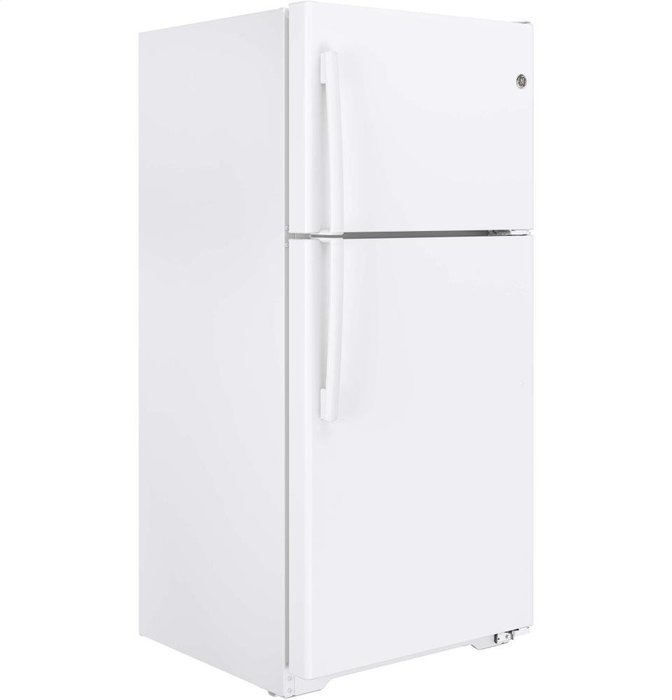 GE GTE18ETHWW 18.2 Cu. Ft. White Top Freezer Refrigerator - Energy Star N2