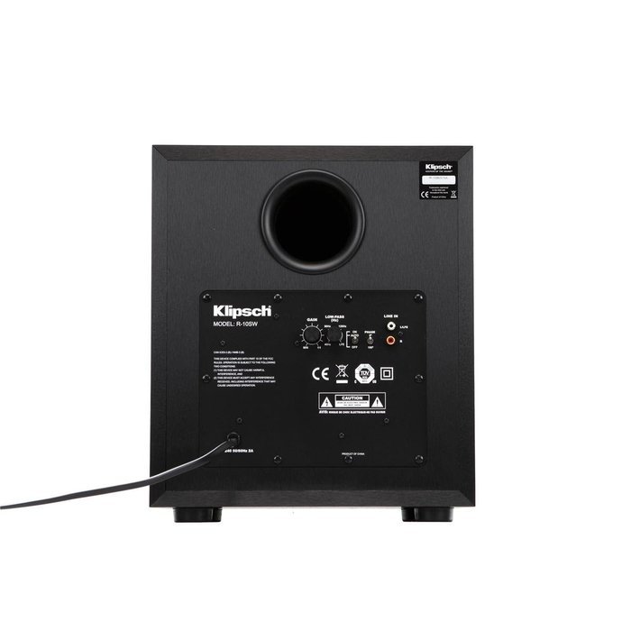 Klipsch R-14M Reference Monitor Speakers with R-10SW 10" Powered Subwoofer (Black) N8