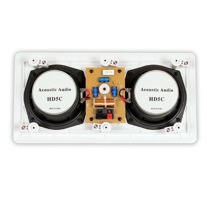 Acoustic Audio HD-5c In Wall Kevlar Center Channel Speaker Home Theater 250 Watt N3