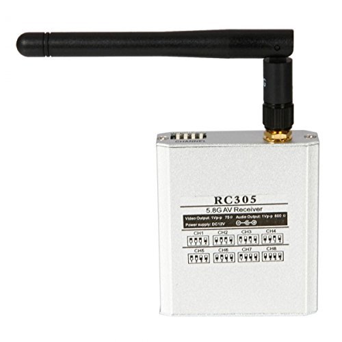 BOSCAM FPV 8CH 200mW 5.8GHz Wireless AV TS351 Transmitter + RC305 Receiver Set Silver N4
