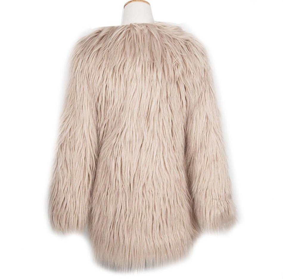 Outerwear,Morecome Ladies Warm Faux Fur Fox Coat Jacket Winter Outerwear N17