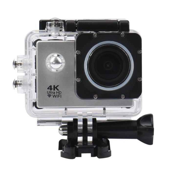 Action Camera, TONSEE Waterproof Case 4K WIFI Mini Action Cam HD DV Sports Recorder Camera - Silver