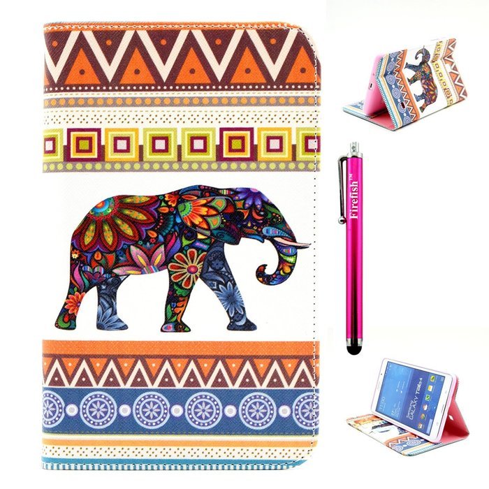 Tab 4 7.0 Case, Firefish Damage Resistance Case Premium PU Leather Wallet Card Slots Kickstand Feature Case for... N28