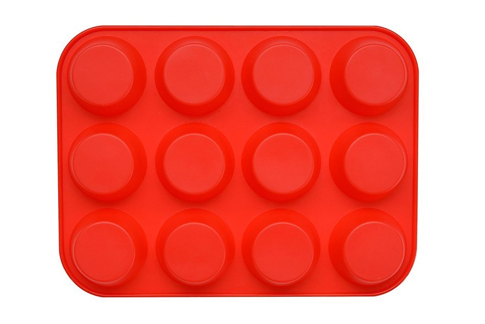 Best Silicone Cupcake Muffin Mold by Daisy's Dream - 12 Cups Silicone Pan / Baking Tray - Easy to Use - Simple... N5