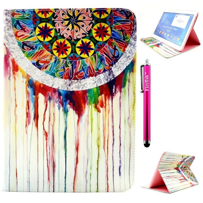 Tab 4 7.0 Case, Firefish Damage Resistance Case Premium PU Leather Wallet Card Slots Kickstand Feature Case for... N31