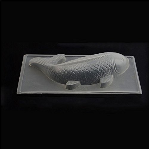 Shopline Plastic 3D Koi Fish Cake Chocolate Mould Jelly Handmade Sugarcraft Mold (Small koi fish) N7