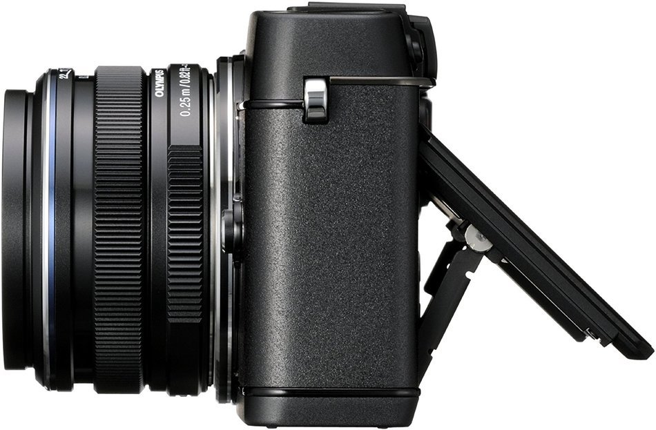 Olympus E-P5 Black + EZ-M1442 II R Kit, V204051BE000 - International Version (No Warranty) N2