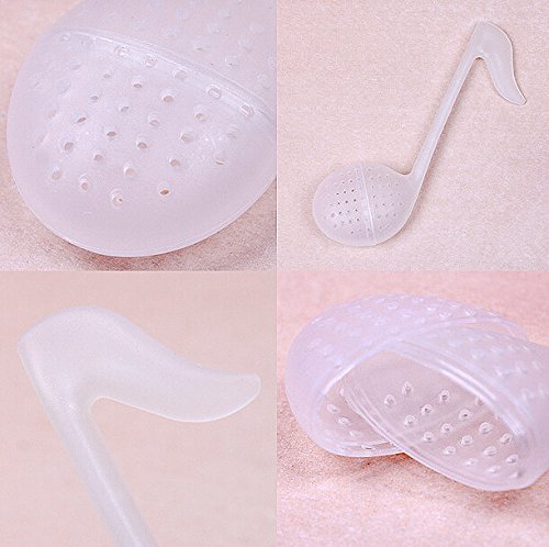 5PCS Music Note Fashion Convenience Tea leaf Strainer Spoon Teaspoon Infuser Filter N5