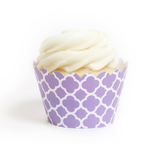 Dress My Cupcake Lavender Spanish Tile Cupcake Wrappers, Set of 12 N8