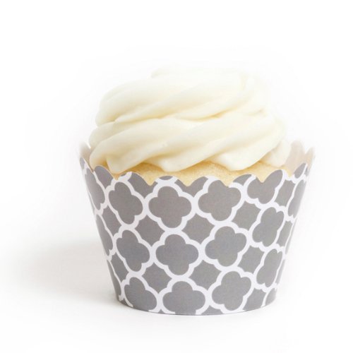 Dress My Cupcake Lavender Spanish Tile Cupcake Wrappers, Set of 12 N10