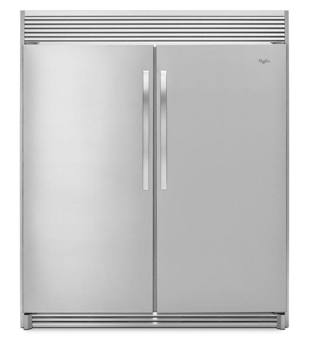 Monochromatic Stainless Steel Whirlpool 18 Cu. Ft. Sidekicks ...
