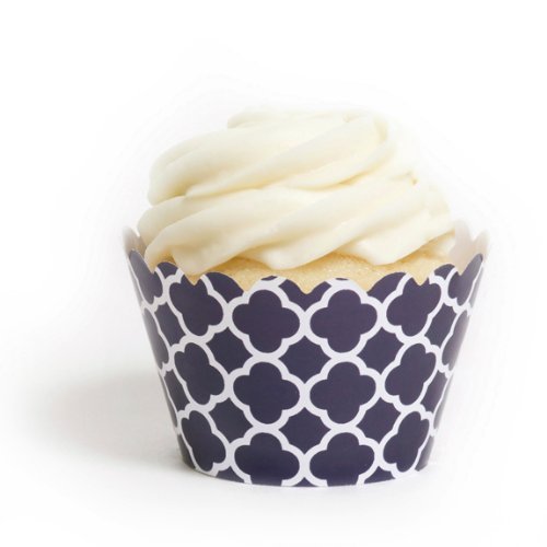 Dress My Cupcake Lavender Spanish Tile Cupcake Wrappers, Set of 12 N14