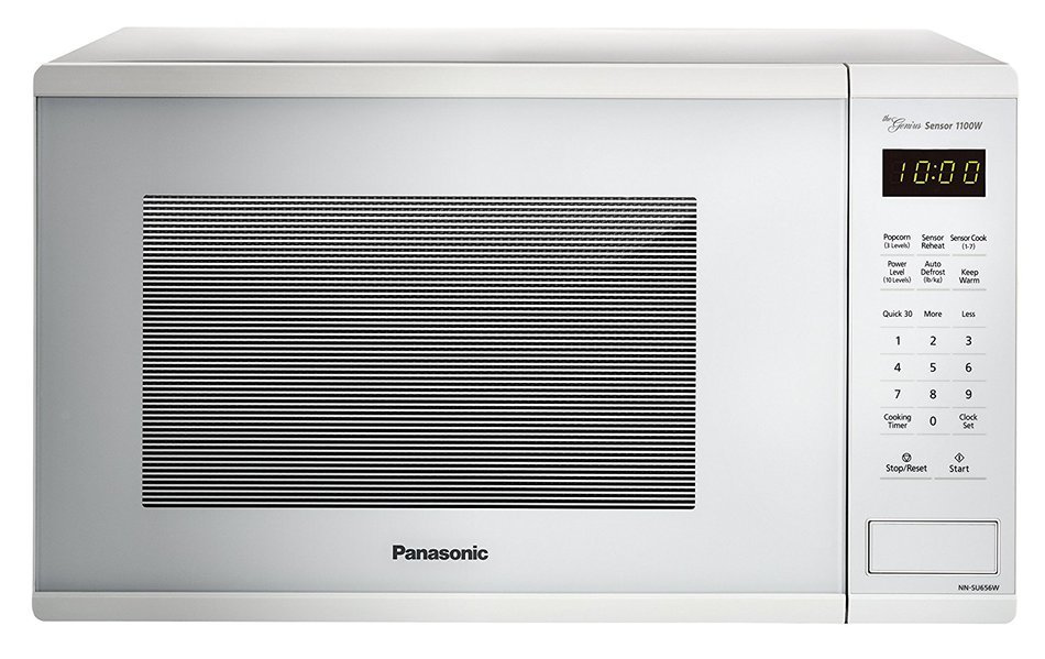Panasonic NN-SU696S Countertop Microwave Oven with Genius Cooking Sensor and Popcorn Button, 1.3 cu. ft., Stainless N4