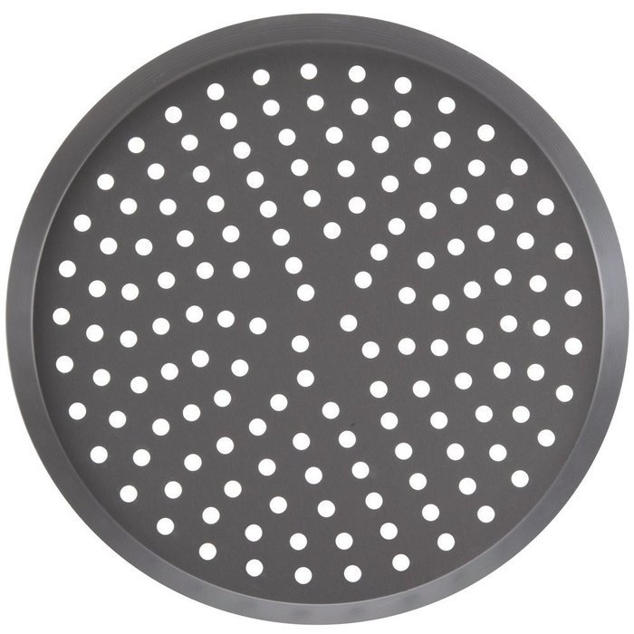 American Metalcraft CAR17HCP 17" Perforated Hard Coat Anodized Aluminum CAR Pizza Pan N3