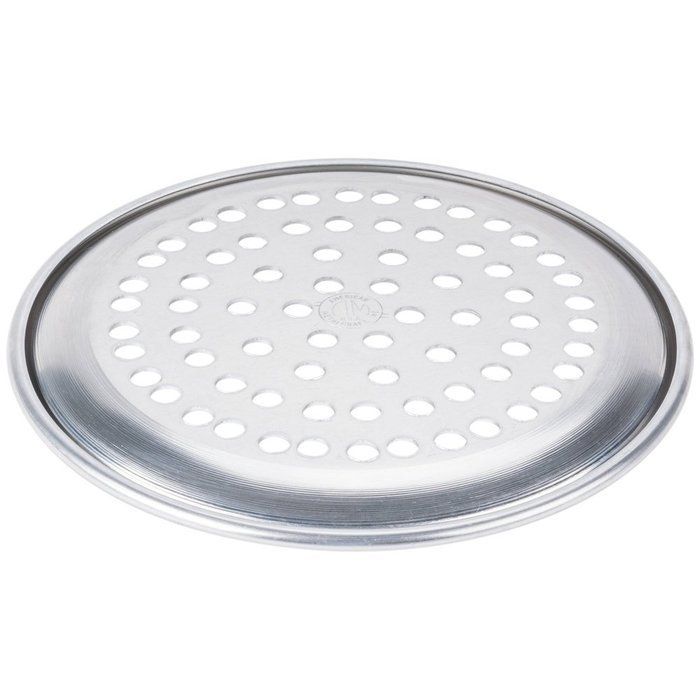 American Metalcraft HACTP7SP 7" Super Perforated Heavy Weight Aluminum Coupe Pizza Pa N2