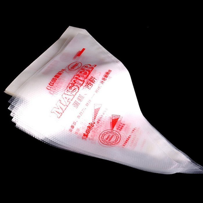 100Pcs Medium Cream Pastry Bag Cake Icing Piping Decorating Tool - Disposable Plastic Icing Bags N3