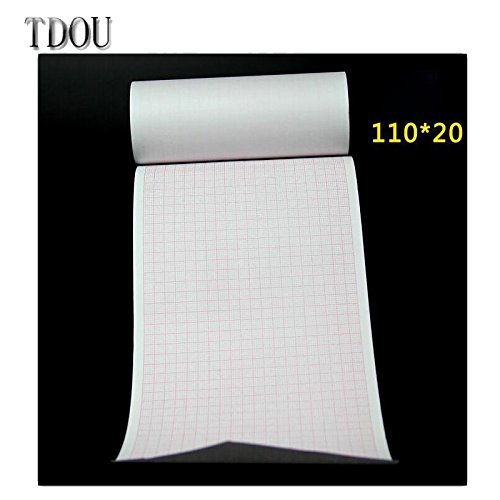 TDOU Thermal paper Roll ECG Paper 110mm20M for CE Marked Digital 12 Leads 3/6 Channel ECG Machine ECG600G Insulation...