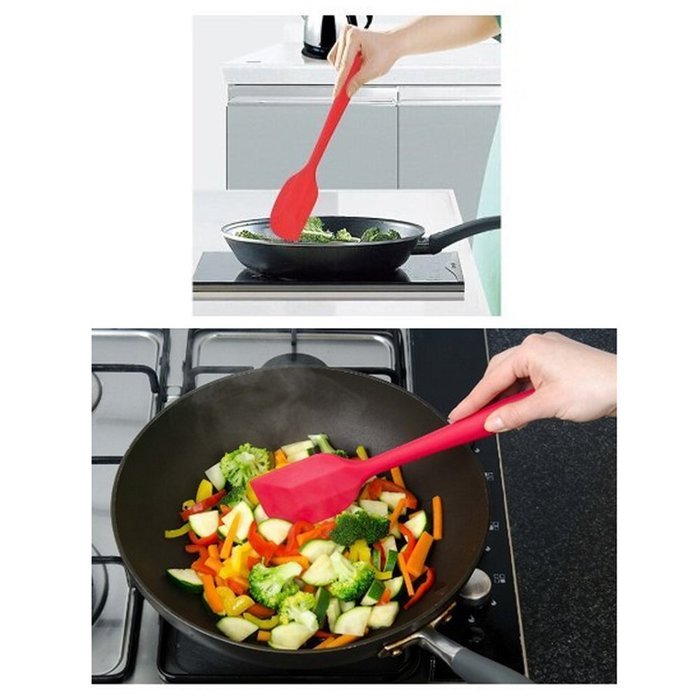 Peicees 8pcs Silicone Spatula for Cake Cream Pastry Butter Batter Mixing Cooking Baking N7
