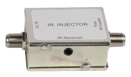 IR Over Coax Injector Accepts IR Receiver Target