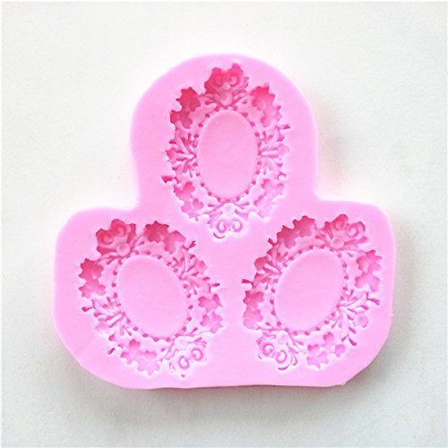 Wocuz W0595 3 Capacity of Diamond Shape Fondant Chocolate Candy Making Mold Small Pastry Mould Cake Decorating... N2