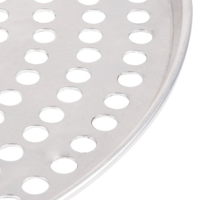 American Metalcraft A2008SP 8" x 1/2" Super Perforated Standard Weight Aluminum Tapered / Nesting Pizza Pan N2