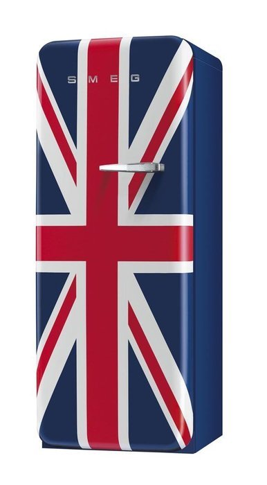 Smeg FAB28UUJL 9.22 cu. ft. 50's Style Refrigerator with Antibacterial Interior, Ice Compartment, Adjustable Glass...
