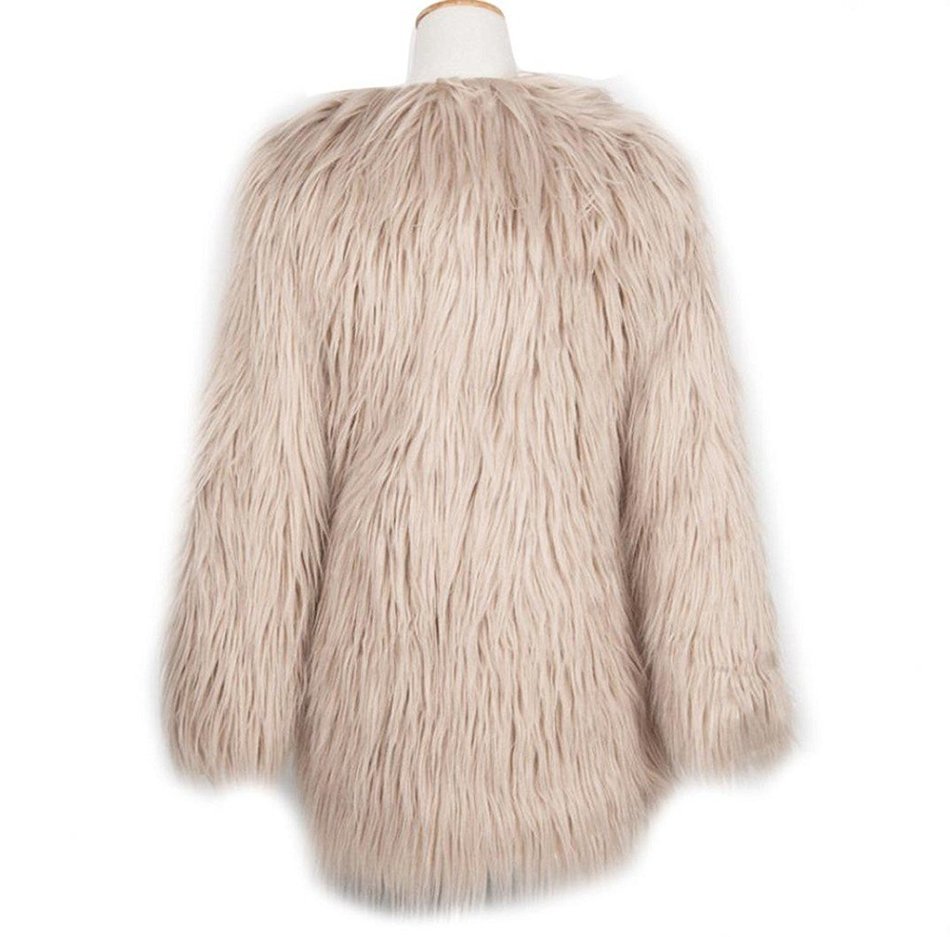 Outerwear,Morecome Ladies Warm Faux Fur Fox Coat Jacket Winter Outerwear N20