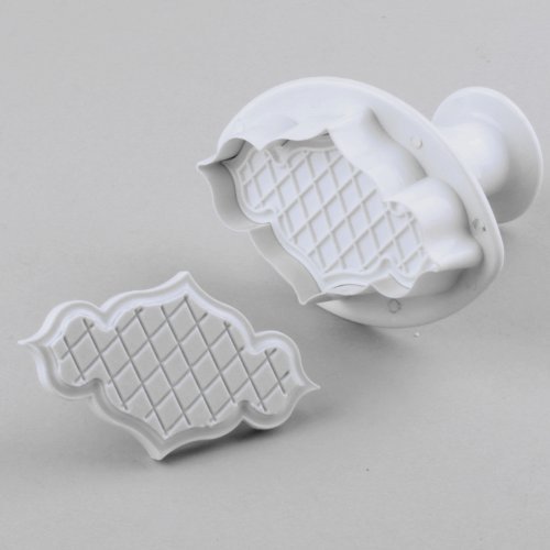 Ostart 2x Concavo Convex Fondant Cake Biscuit Sugarcraft Plunger Cutter Craft Mold Tool