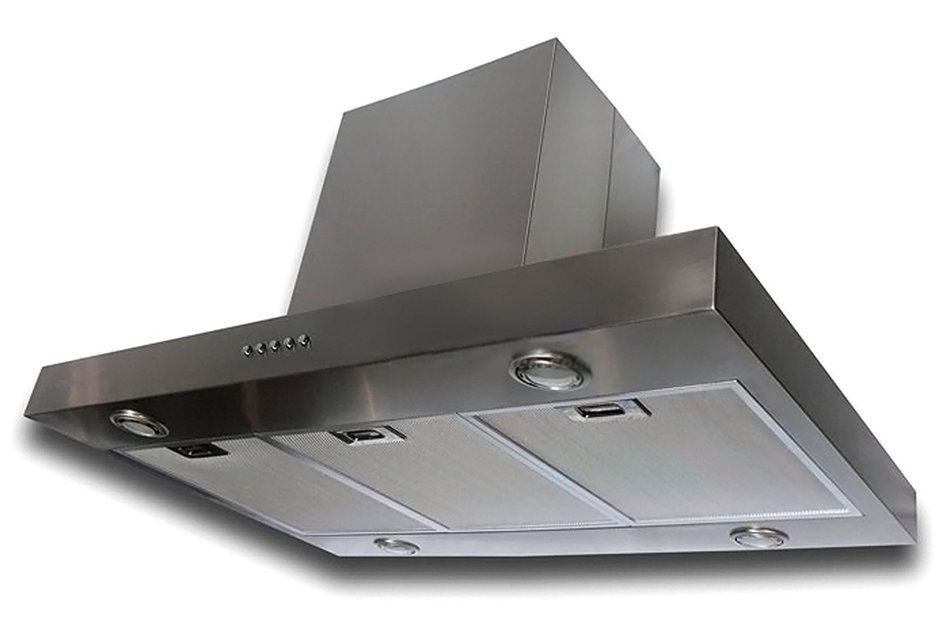 CAVALIERE 48" Island Mounted Stainless Steel Kitchen Range Hood 860 CFM Spagna Vetro Econo Series SV198Z2-I48M