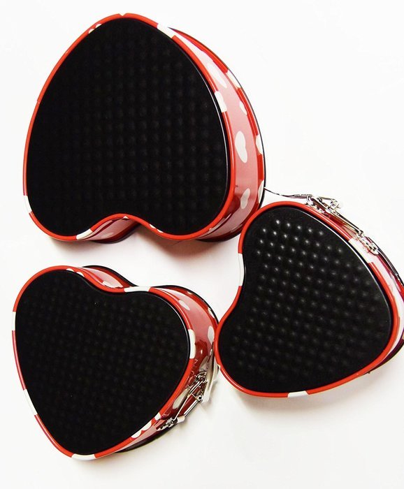 Cake Mould Red Heart Shaped Bake Ware (Set of 3) N6