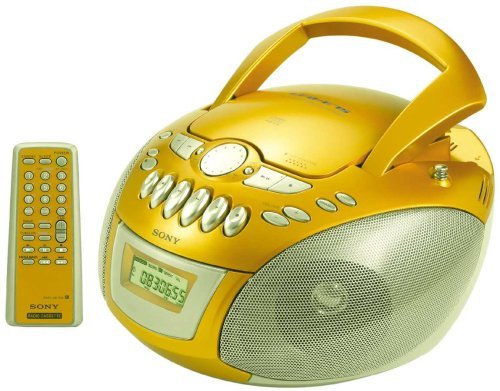 Sony PSYC(TM) CD/Cassette Boombox with Digital Tuner (CFD-E75GOLD)