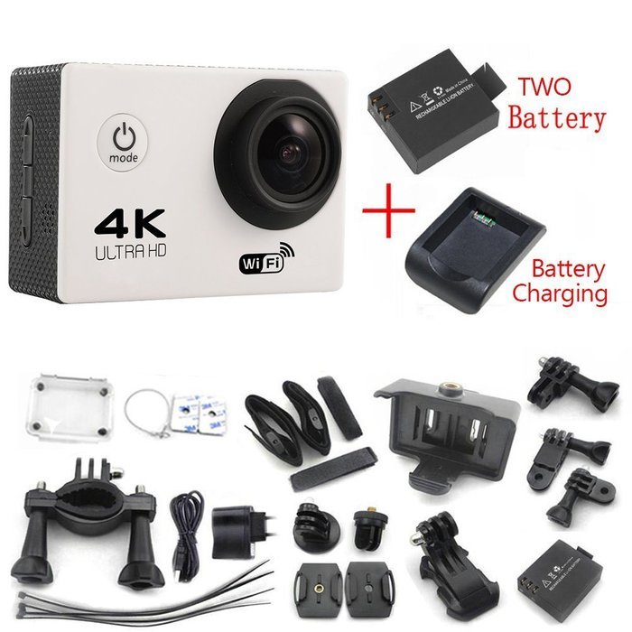 Ultra 4K Wifi Waterproof Action Camera F60 Sport Extreme Mini Helmet Cam Recorder Marine Diving 2.0 Lcd 170 Degree... N3