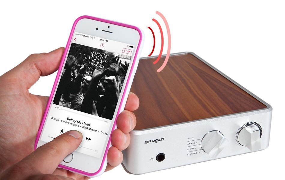 PS Audio Sprout Complete Hifi Home DAC Amp, High End Audio from Vinyl, Analog, Digital (Walnut) N7