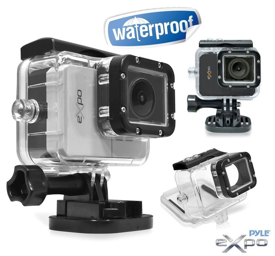 eXpo Sports Action Camera 1080P HD Underwater Camcorder Wifi Remote 20 MP 2.0 Inch LCD Display (Black) N3