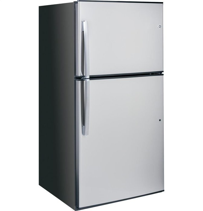 GE GIE21GSHSS 21.2 Cu. Ft. Stainless Look Top Freezer Refrigerator - Energy Star N4
