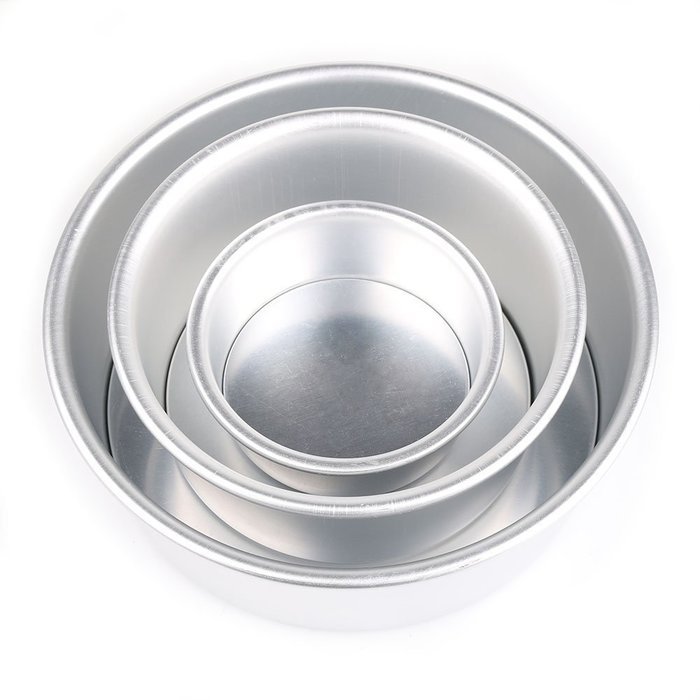 Home Kitchen Aluminum Alloy Non-stick Round Cake Baking Sandwich Model Pan Bakeware Tool 4" /6" /8" for Choose... N4