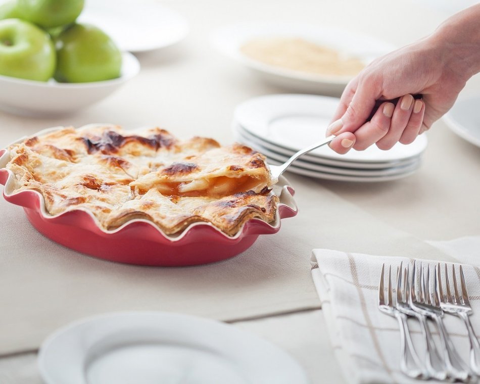 Rose Levy Beranbaum's Rose's Perfect Pie Plate with Recipe Booklet N2