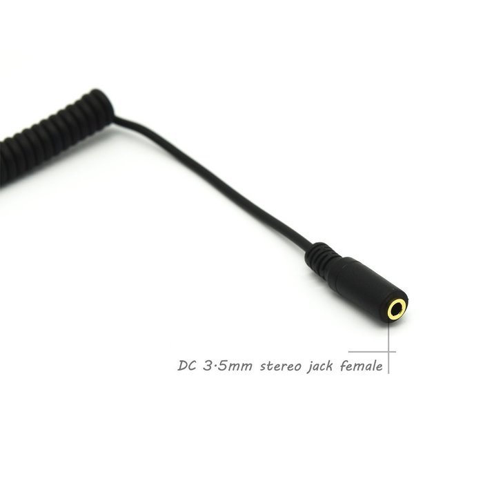 Coiled 3.5mm Jack Audio Cable - Riipoo 5 Feet 90 Degree Angle 3 Pole TRS 3.5mm Male to Female Stereo Jack Audio... N5
