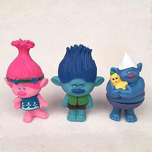 Cute! DreamWorks Trolls Poppy Doll Mini Figures Collectable Doll Choose Character Cake toppers N6