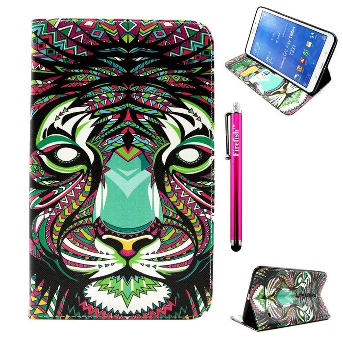 Tab 4 7.0 Case, Firefish Damage Resistance Case Premium PU Leather Wallet Card Slots Kickstand Feature Case for... N65