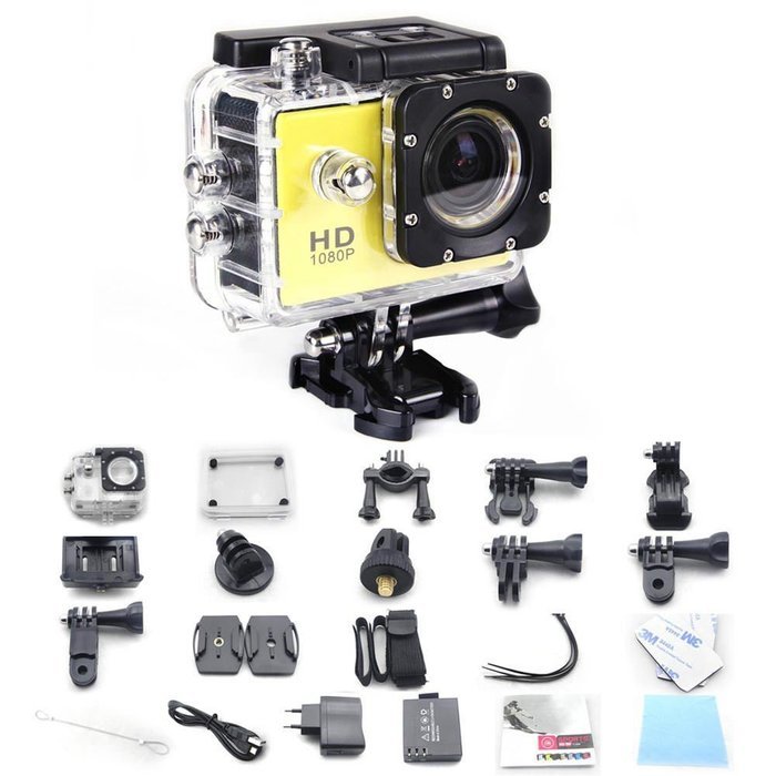 MeGoodo SJ4000 Novatek 1080P 30fps 12 Mega Pixels H.264 1.5-Inch 170&deg;Wide Angle Lens Waterproof Sports HD DV/CAR...