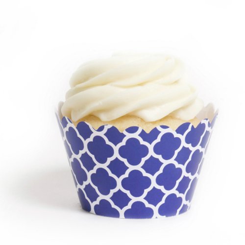 Dress My Cupcake Lavender Spanish Tile Cupcake Wrappers, Set of 12 N21