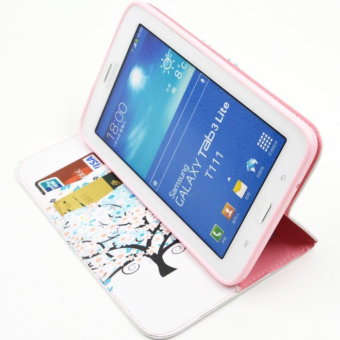 Tab 4 7.0 Case, Firefish Damage Resistance Case Premium PU Leather Wallet Card Slots Kickstand Feature Case for... N77
