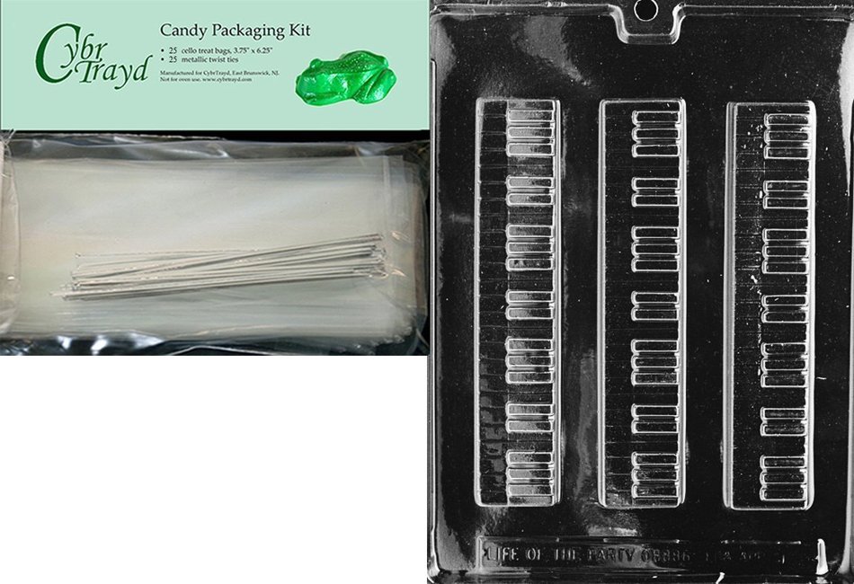Cybrtrayd J014 Piano Keyboard Jobs Chocolate Candy Mold