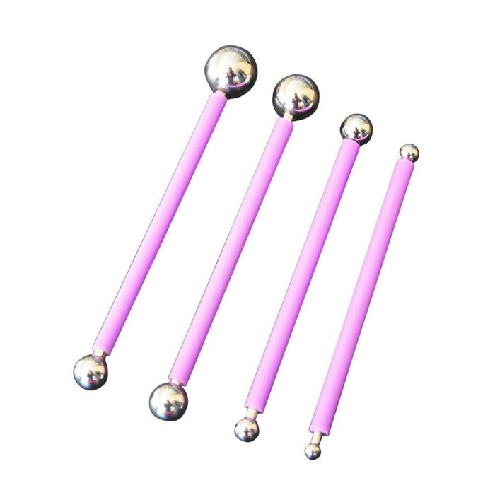 FOUR-C Steel Ball Tools Cake Modeling Tools Cake Tools Color Purple N4