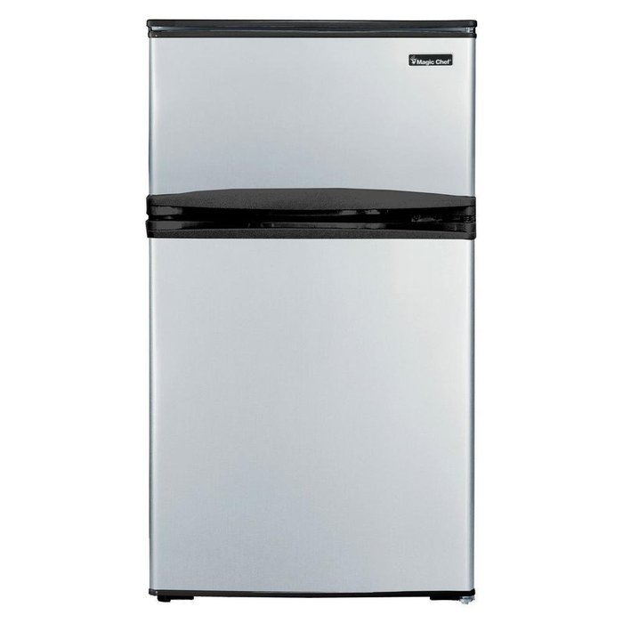 Magic Chef 3.1 cu. ft. Mini Refrigerator in Stainless Look