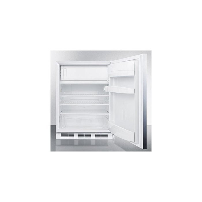 Summit CT661BISSHH 24" Undercounter Refrigerator with 5.1 cu. ft. Capacity Cycle Defrost Zero Degree Freezer and... N2