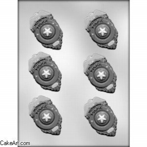 Cake Art - 3" Police Badge Mold (6)